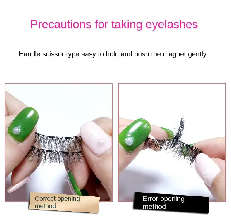 3D Mink Eyelashes with Magnetic Tweezers - Reusable