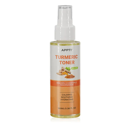 Turmeric Skincare Range: Toner, Cream, Serum, Mask, Scrub
