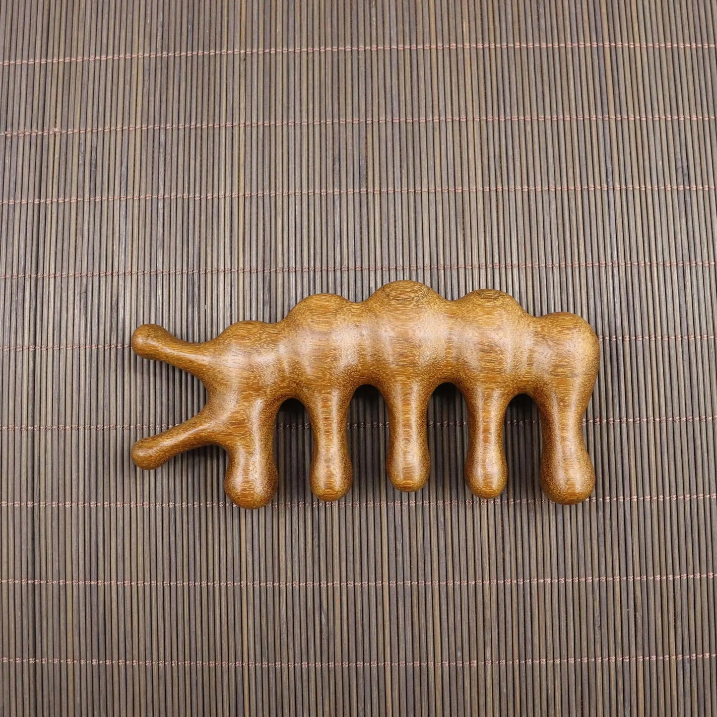 Handmade Golden Sandalwood Scalp Massager Comb