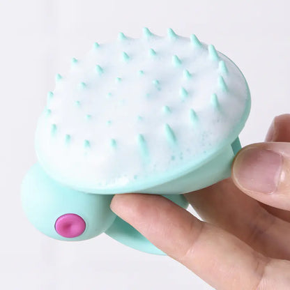 Soft Gel Shampoo Brush for Scalp Massage and Styling