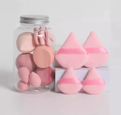 14-Piece Hydrophilic Polyurethane Cosmetic Sponge Set