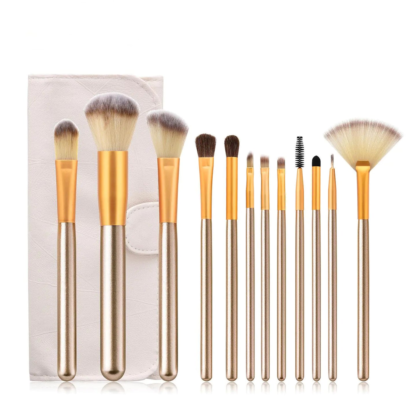 Makeup Brush Set, Short Handle, 12/18/24 Pieces