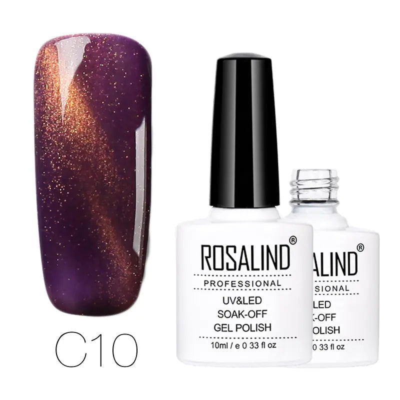 ROSALIND Cat Eye Gel Nail Polish - 30 Colors