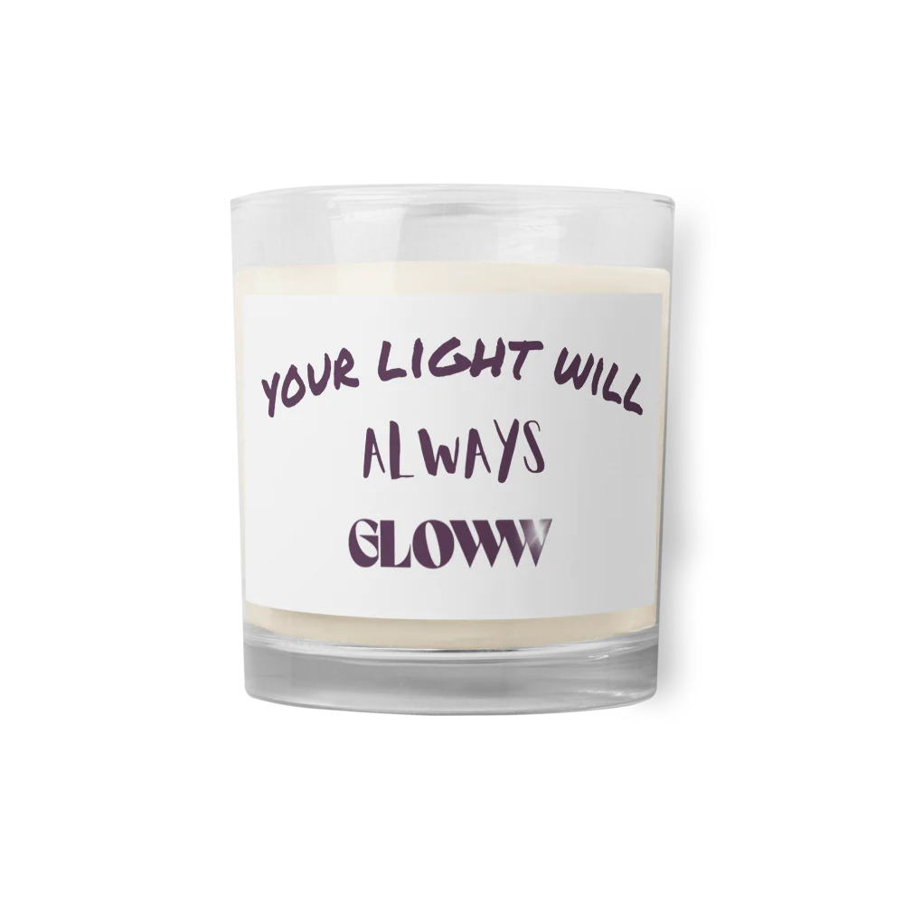 Gloww Custom Glass Jar Soy Wax Candle