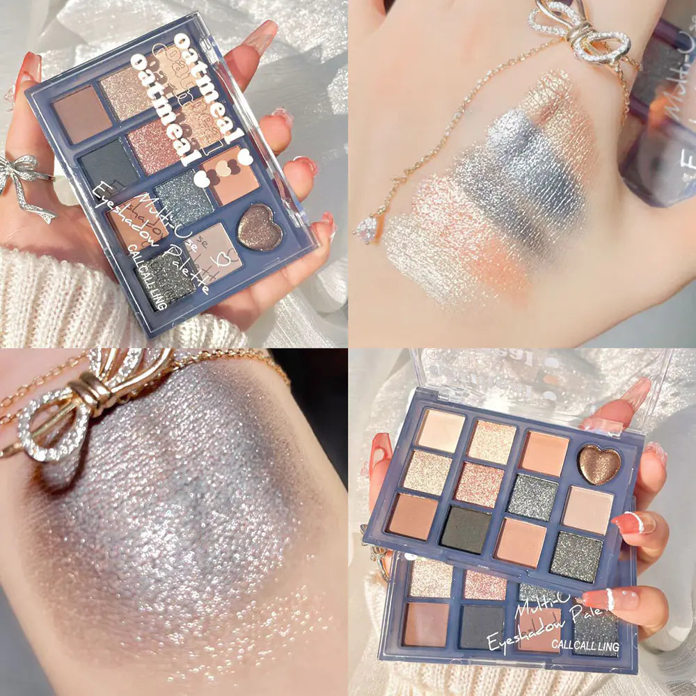 12-Color Matte and Shiny Eyeshadow Palette