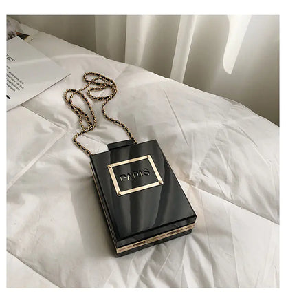 Trendy Transparent Perfume Bottle Crossbody Bag