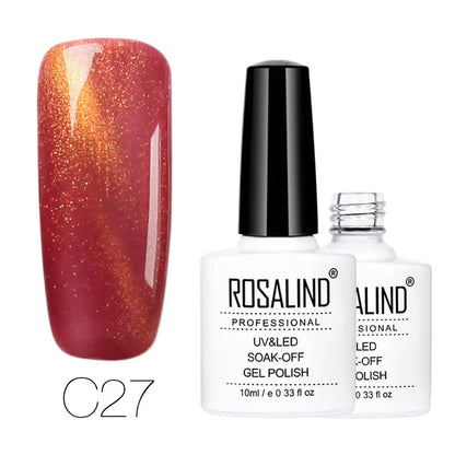 ROSALIND Cat Eye Gel Nail Polish - 30 Colors