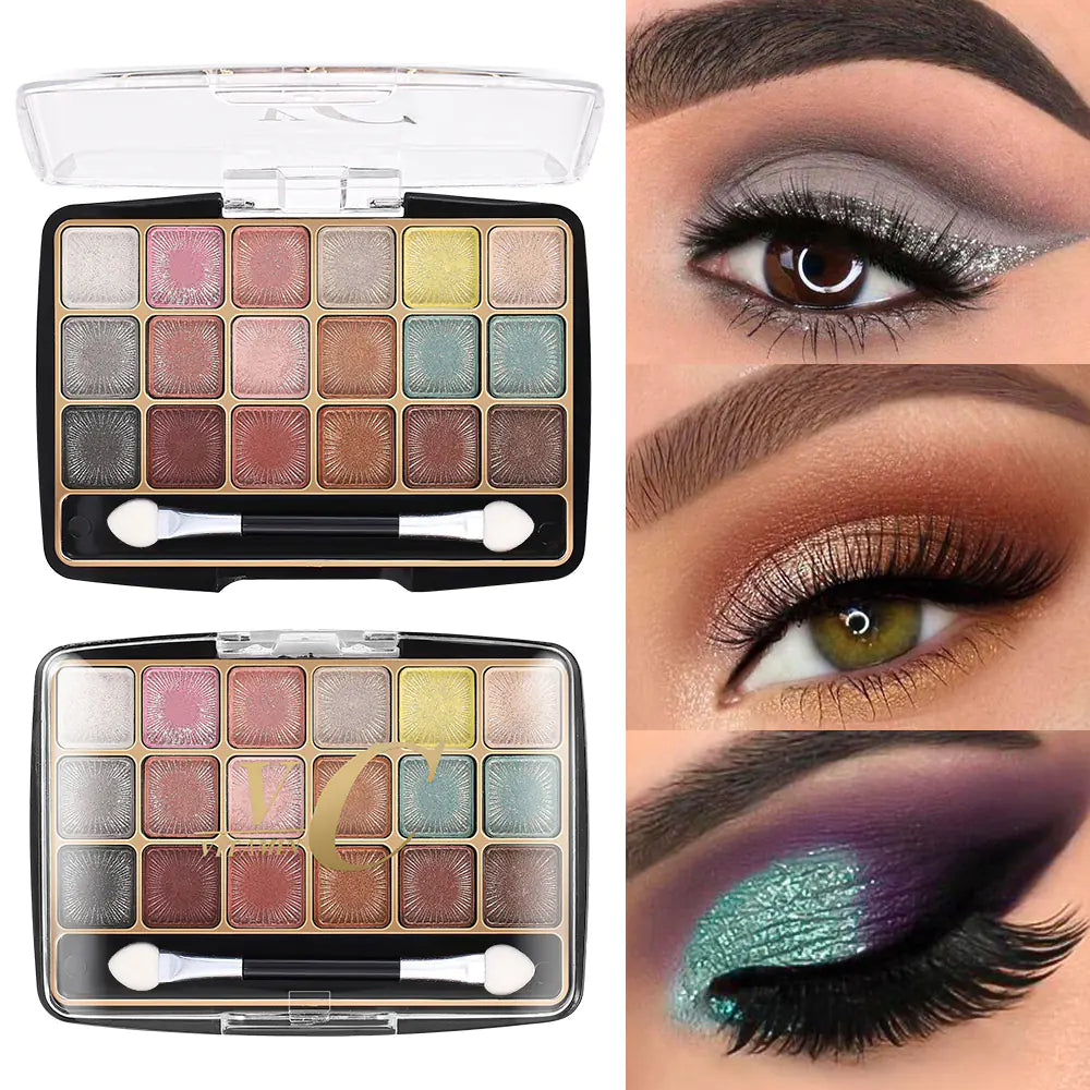 18 Colors Pearl Matte High Pigment Eyeshadow Palette