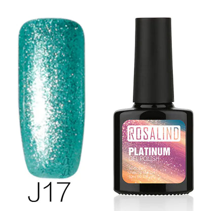24-Color Platinum Gel Nail Set by ROSALIND