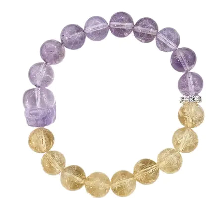 DIKAI Amethyst Natural Crystal Bracelet