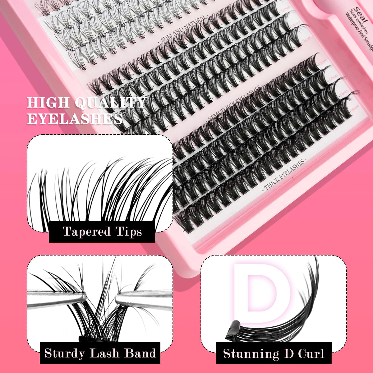 DIY Mixed Single Eyelashes – Natural & Thick