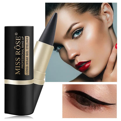 MISS ROSE Black Gel Eyeliner - Quick-Dry Matte Waterproof