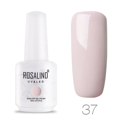 ROSALIND Barbie Nail Gel, Solid Color UV Gel 15ml