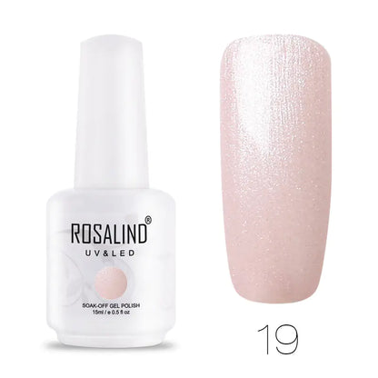 ROSALIND Barbie Nail Gel, Solid Color UV Gel 15ml