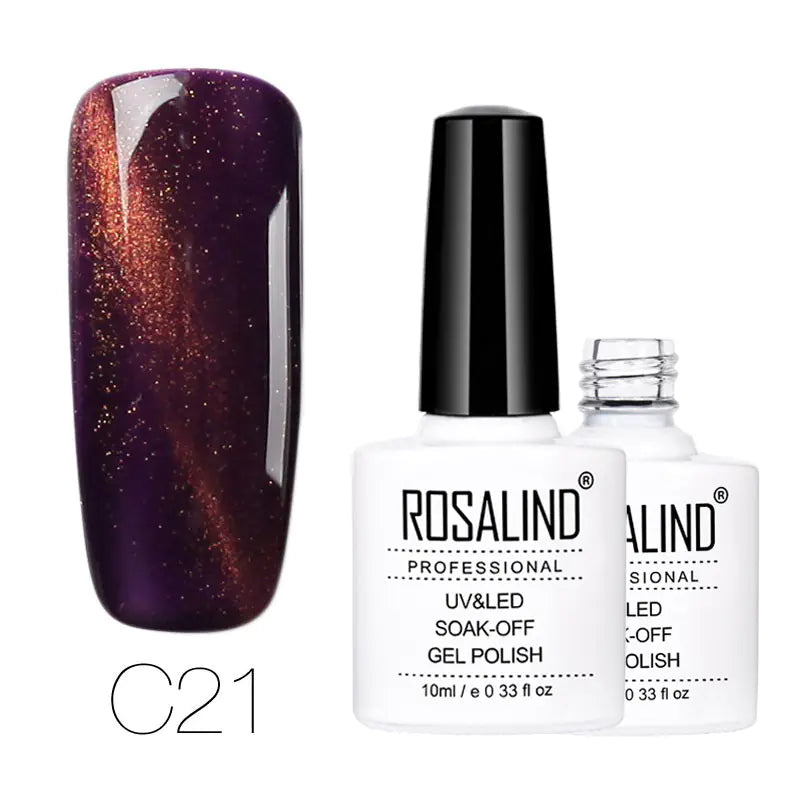 ROSALIND Cat Eye Gel Nail Polish - 30 Colors