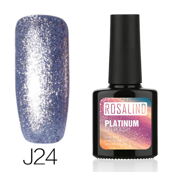 24-Color Platinum Gel Nail Set by ROSALIND