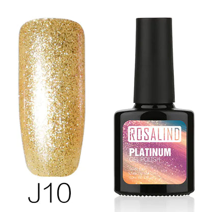 24-Color Platinum Gel Nail Set by ROSALIND