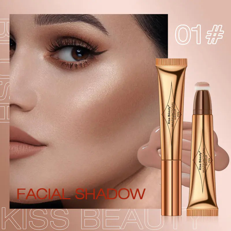 Highlighter Contour Beauty Wand with Cushion Applicator