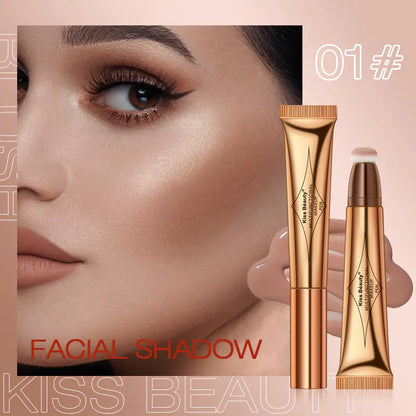 Highlighter Contour Beauty Wand with Cushion Applicator