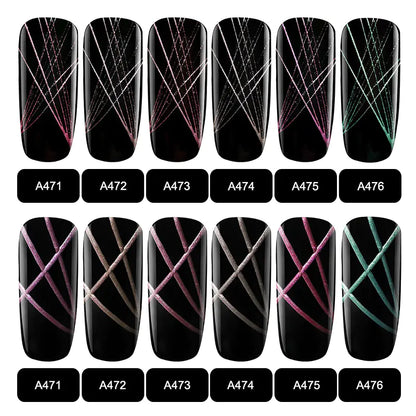 Metallic Brush Nail Gel and Nail Polish