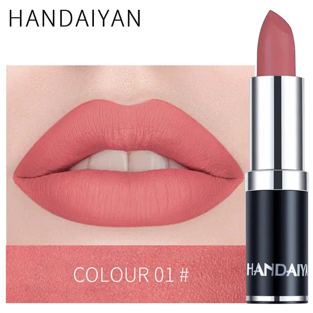 Matte Velvet Lip Gloss in Red Brown Purple Shades