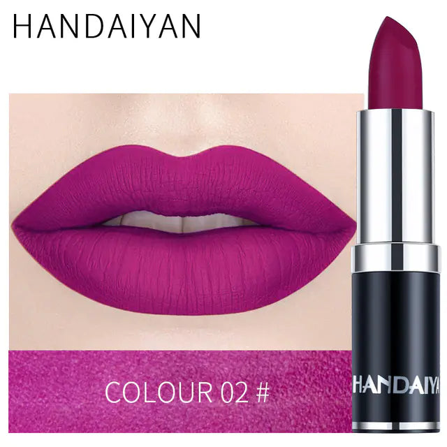 Matte Velvet Lip Gloss in Red Brown Purple Shades