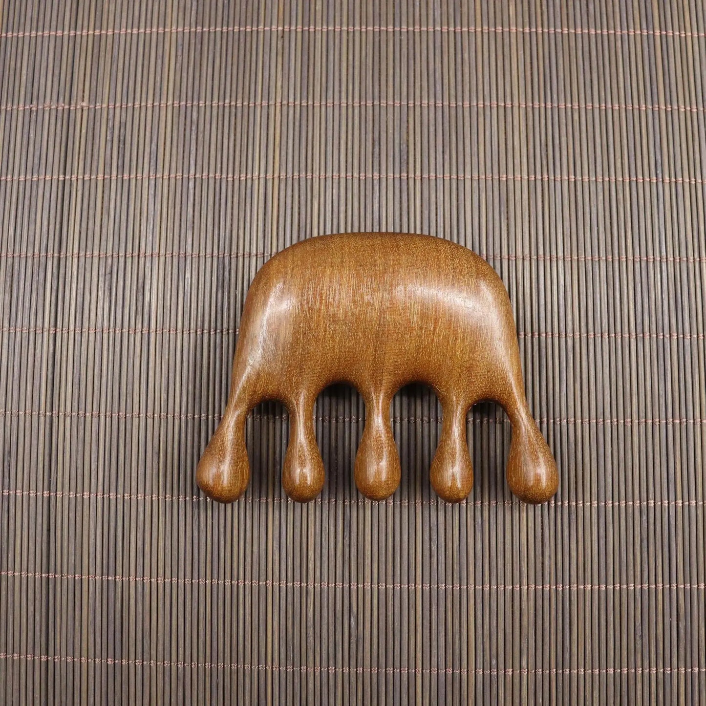 Handmade Golden Sandalwood Scalp Massager Comb