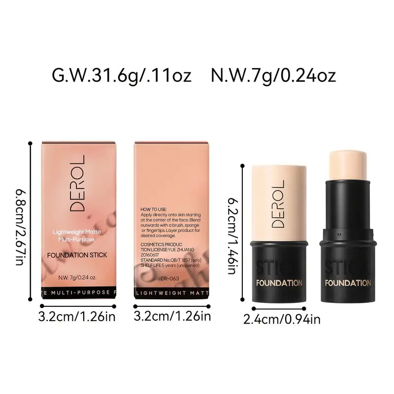 KISSIO Foundation Stick - Lightweight, Waterproof Formula