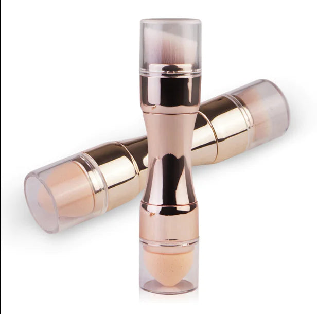 4-in-1 Portable Makeup Brush Set for Foundation & Blush