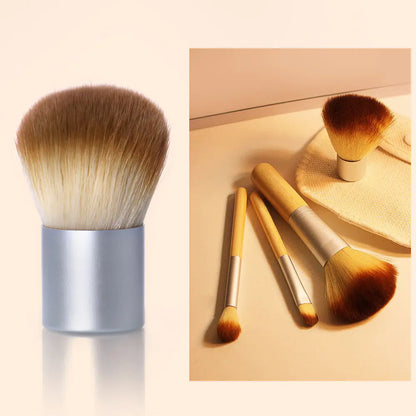 Bamboo Handle Makeup Brush Set of 4