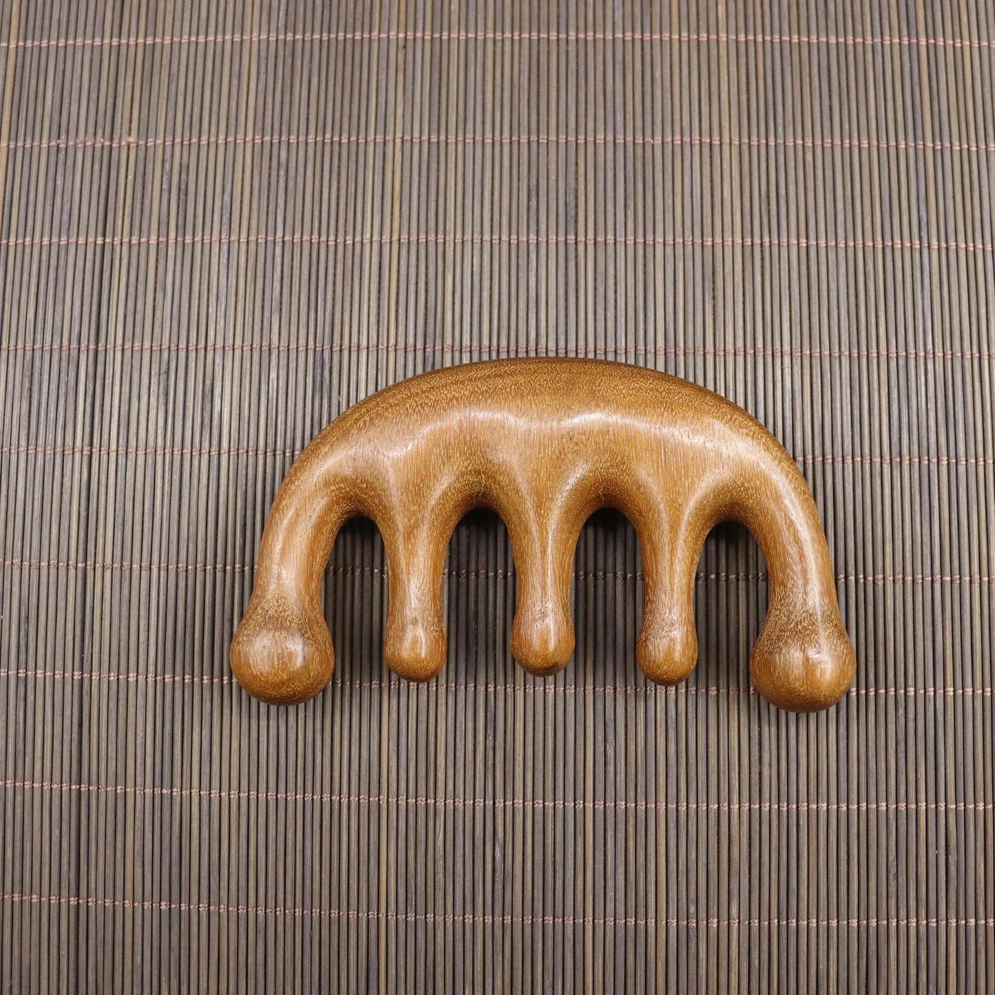 Handmade Golden Sandalwood Scalp Massager Comb