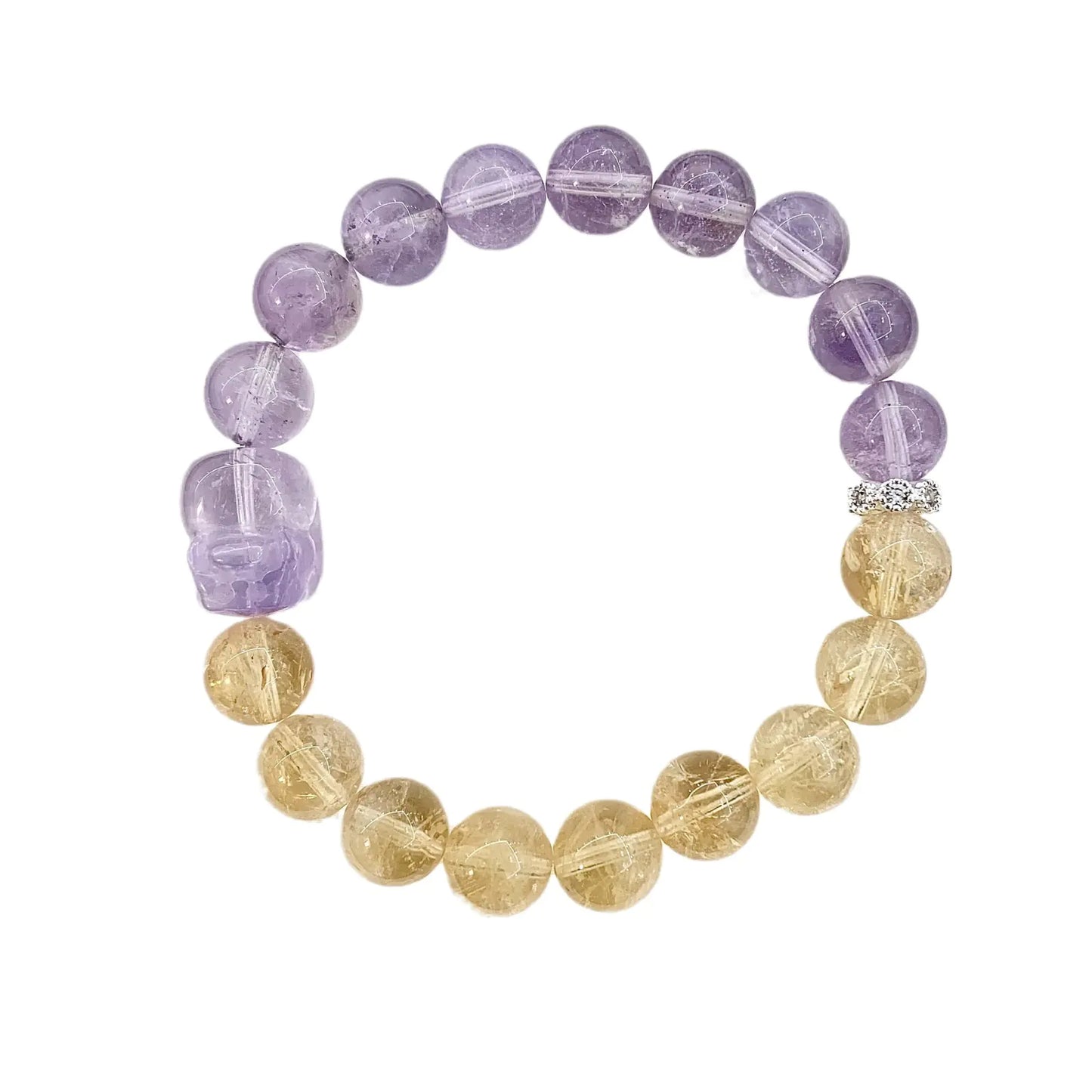 DIKAI Amethyst Natural Crystal Bracelet