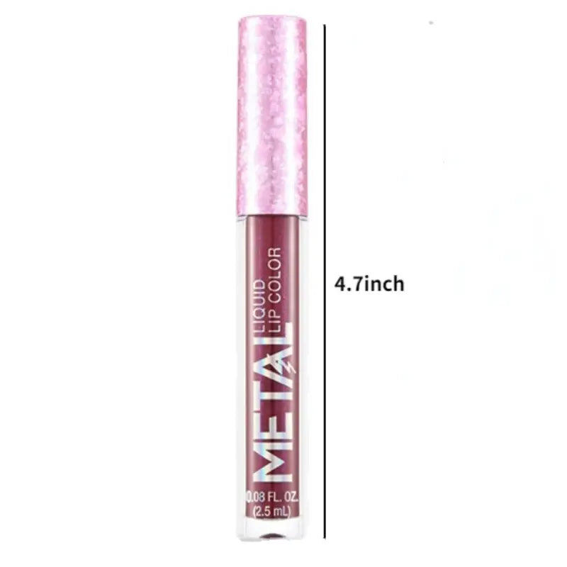 High-Pigment Lip Gloss Set: 12 Shimmer & Matte Shades
