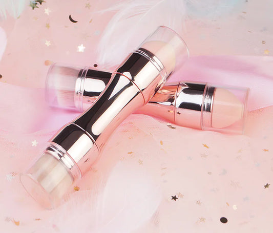 4-in-1 Portable Makeup Brush Set for Foundation & Blush