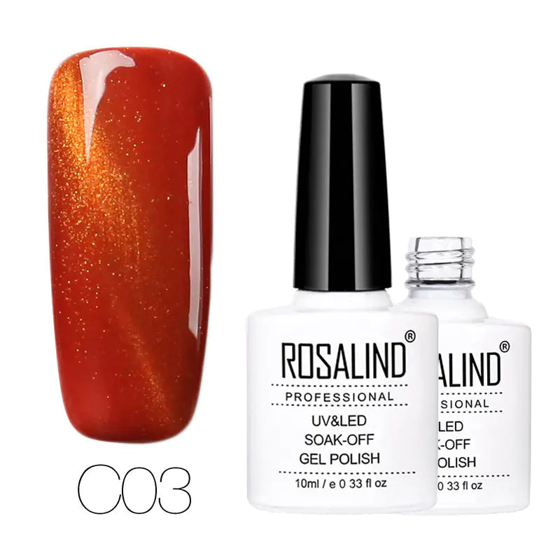ROSALIND Cat Eye Gel Nail Polish - 30 Colors