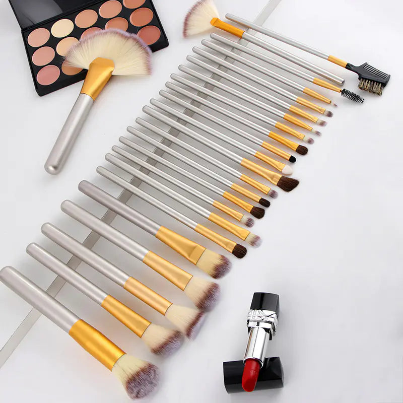 Makeup Brush Set, Short Handle, 12/18/24 Pieces