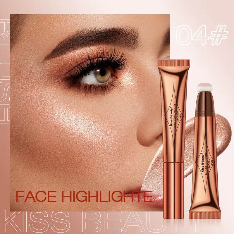 Highlighter Contour Beauty Wand with Cushion Applicator