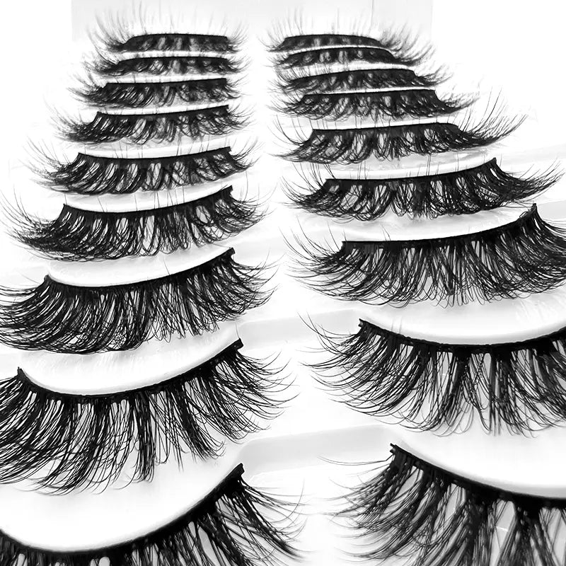 3D Handmade Faux Mink Eyelashes - 10 Pairs