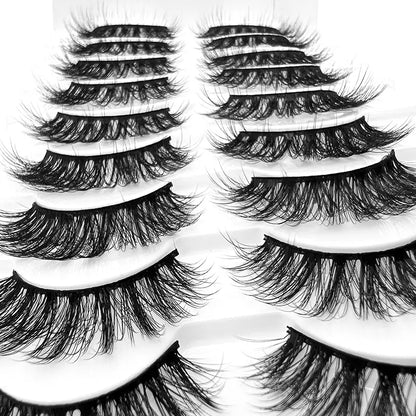 3D Handmade Faux Mink Eyelashes - 10 Pairs