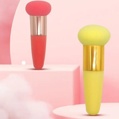 Foundation Makeup Brush with Handle, Mushroom Stick