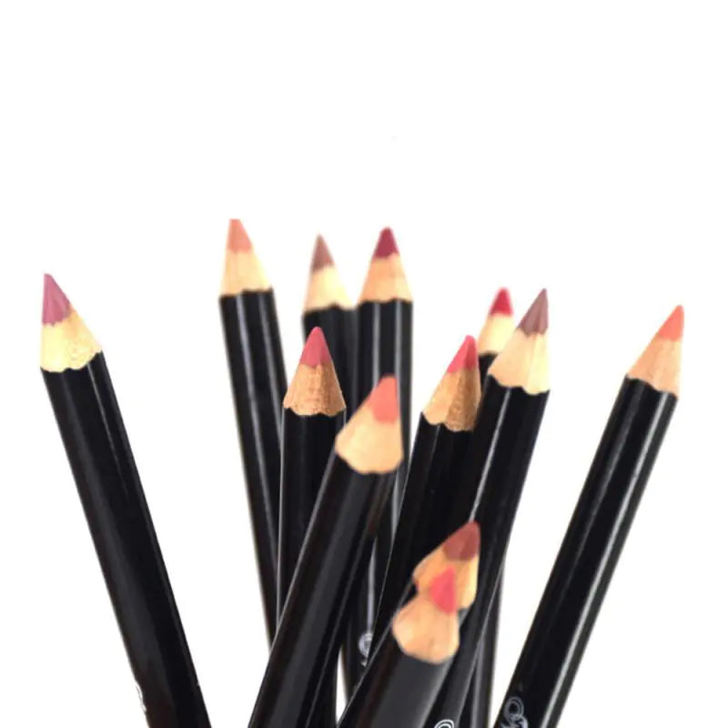 12 Color Matte Lipstick Pencil - Velvet Lip Makeup