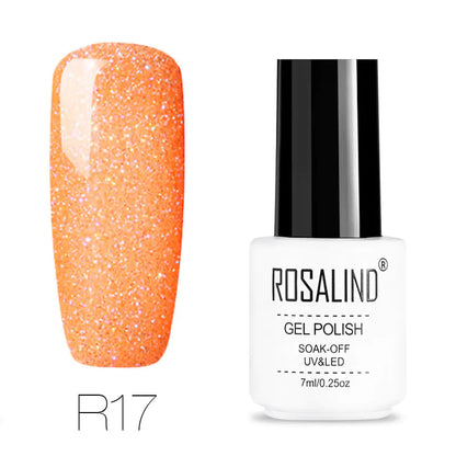 ROSALIND Nail Gel with Starry Rainbow Effects (29 Colors)