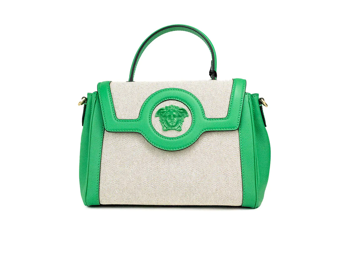 Vercase Rope Versace Small Bright Green Rope Canvas Shopper Tote – Gloww Cosmetics