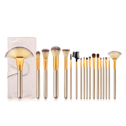 Makeup Brush Set, Short Handle, 12/18/24 Pieces